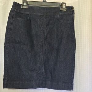 Loft Denim Pencil Skirt Dark Wash Size 4